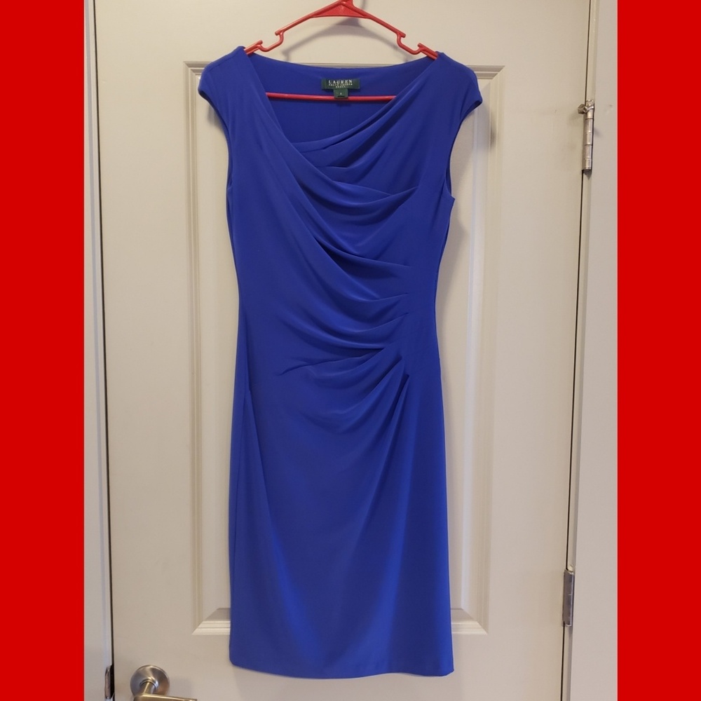 Lauren Ralph Lauren blue dress.